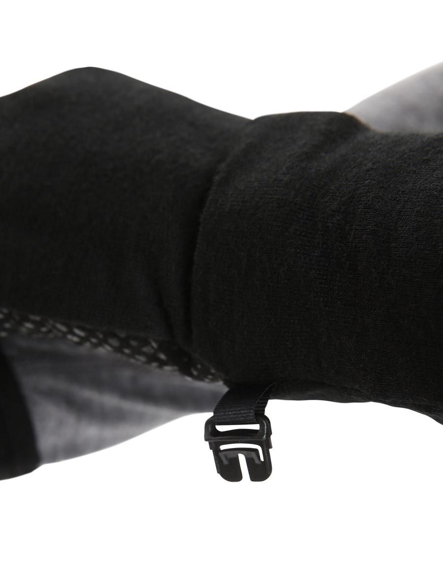 Men's Icebreaker Unisex Merino Quantum Gloves Black | CA 1889FDNM